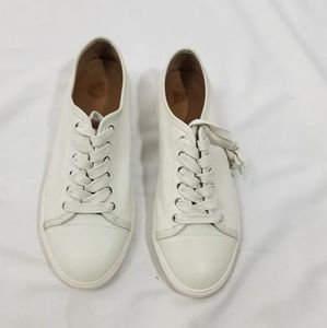 Frye Mindy Low Lace Off White Leather Shoes Sz 9.5